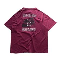 USA製 90’s ONEITA オニータ Tシャツ XL えんじ 車 プリント