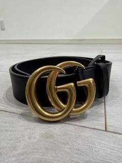 Natsu　GUCCI ブラックレザーベルト GGマーモント GGマーモント〕リバーシブル ベルトブラック レザー | GUCCI公式