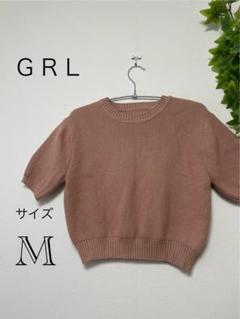 ＊ グレイル トップス セーター ニット パフスリーブ 半袖 M