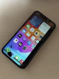 iPhoneXR ディスプレイ　フロントパネル　割れあり