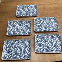 橘吉】花唐草 焼物皿揃［たち吉/プレート/和食器/長角皿/長皿/角