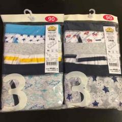 【新品】男の子 キッズ パンツ ブリーフ 3枚組✖️2セット 90
