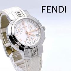 【電池交換済】FENDI フェンディ 腕時計 112 クロノグラフ ホワイト 電池交換済】FENDI フェンディ 腕時計 112 クロノグラフ ホワイト