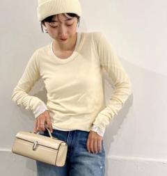 新品未使用タグ付　Plage メッシュシアーロンT ホワイト 新品未使用タグ付 Plage メッシュシアーロンT ホワイト（追加
