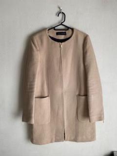 【極美品】　ZARA 　ベージュ ヘリンボーン 　チェスターコート　ロングコート 極美品】 ZARA ベージュ ヘリンボーン チェスターコート ロング