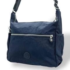 ✨極美品✨　KIPLING キプリング ショルダーバッグ　ネイビー　ナイロン