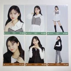 乃木坂46 小川彩 生写真 6種 コンプ 千鳥格子 ダウンベスト