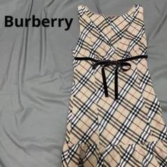 美品 BURBERRY バーバリー ハートワンピース 2Y 92cm