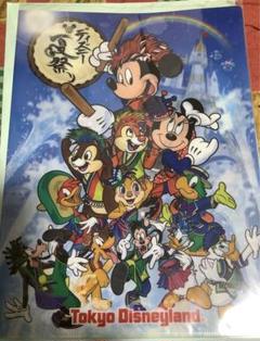 TDL★東京ディズニーランド限定 ダブルポケットクリアファイル 夏祭り