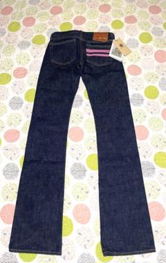 【美品】桃太郎ジーンズ 10年保証付 ステッカーおまけ レディース 美品】桃太郎ジーンズ 10年保証付 ステッカーおまけ レディース