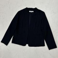 美品　NATURAL BEAUTY BASIC ノーカラースーツ S　黒ブラック 楽天市場】ナチュラルビューティーベーシック スーツ レディース