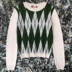 【美品】エムエスジーエム-MSGM-アーガイルセーター サイズXS