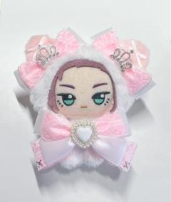 ちびぐるみ　いつぬい　着ぐるみ　ぬい服　白　オレンジ　くま　オーダー ちびぐるみ いつぬい 着ぐるみ ぬい服 白 オレンジ くま