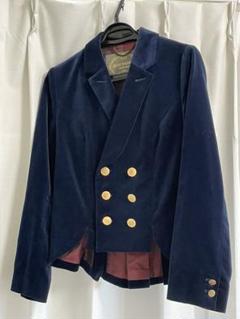 Jane Marple ウールライダースジャケット ネイビー