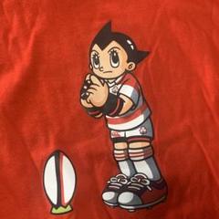 カンタベリー 五郎丸コラボTシャツ 手塚治虫 ラグビーTシャツ 赤Tシャツ