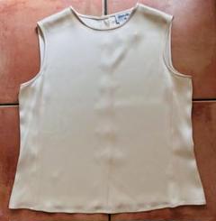 CHANEL - 1513超美品　シャネル　ブラウスシャツ　ノースリーブ　ベージュ　04A 38 CHANEL - 1513超美品 シャネル ブラウスシャツ ノースリーブ