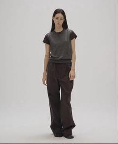 todayful Cotton Easy Pants チャコールグレー