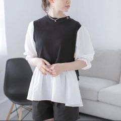 repipi armario テレコドッキングチュニック ブラック