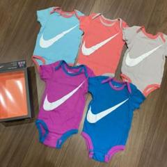 ナイキ NIKE ベビー 男女兼用 ロンパース 5着セット 0~6m 70cm