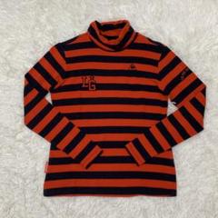 ▲le coq sportif▲スポーツウェア 長袖フリース レッドM ボーダー
