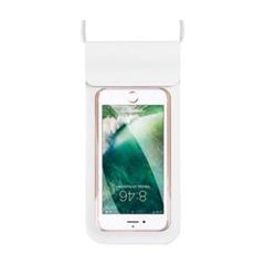 スマホ 防水ケース IPX8規格 完全防水 防塵 4.7インチまで対応 白
