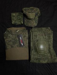 赤字出品　デジタルフローラ迷彩服上下セット＋帽子＆シュマグ サバゲー 赤字出品 デジタルフローラ迷彩服上下セット＋帽子＆シュマグ