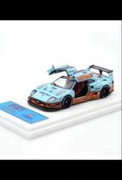 LBWK フェラーリF40 1/64 ガルウイング　デーモンキング　Gulf ED DK 1:64 Blue Gulf LBWK F40 Racing Sports Model Diecast