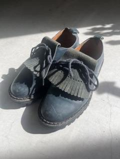 HenderScheme ネイビー レザー ローファー ピンチ ウィークエンダー ペニー mens 19600 | COLE_HAAN