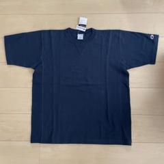 チャンピオン　リバースウィーブ　Tシャツ ヘビーウェイト　Vガゼット ネイビー