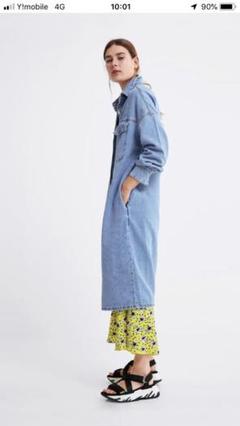 ZARA デニムシャツワンピース