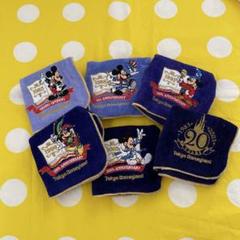 【レトロ】東京ディズニーランド クリスマスハンカチ 5枚セット レア＊東京ディズニーランドクリスマスハンカチ【クリスマス