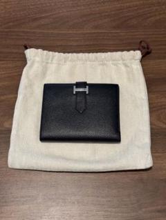 HERMES B刻印 未使用 ブラック エプソン ベアン コンパクト財布 2025年最新】エルメス ベアンコンパクトの人気アイテム - メルカリ