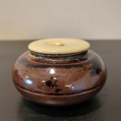 茶道具　桶谷定一作　茄子　茶入　共箱　V　7949 ショップレビュー ランキング 茶入 茄子 桶谷定一作 茶道具 共箱