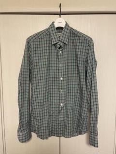 Glanshirt(グランシャツ)マドラスチェックシャツ緑系 XLのサムネイル