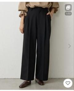 ビアズリー　BEARDSLEY タックワイドパンツ