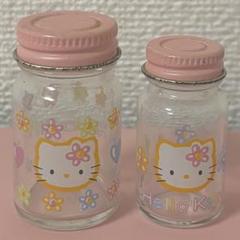 大小　ハローキティ　キティ　カオハナ　瓶　キャニスター　容器　平成　レトロ