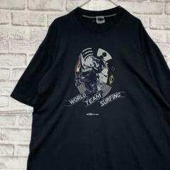 USA製90sヴィンテージTシャツ！シングルステッチ　ブラック半袖古着XL715