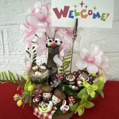 どんぐりアート♡癒しのあじさいBIGオブジェ♡