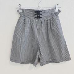 GU チェック キュロット ショートパンツ