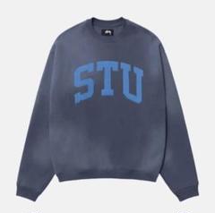 STUSSY STUロゴクルーネックスウェット ダークブルー STUSSY STUロゴクルーネックスウェット ダークブルー - メルカリ