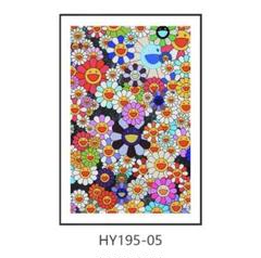 近代美術 村上隆装飾画 太陽の花 油絵布