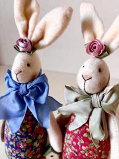 NYで購入したうさぎのぬいぐるみ2体セット