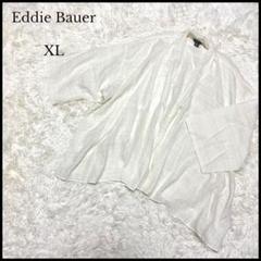 【Eddie Bauer】エディーバウアー ボタンレスシャツ XL ホワイト