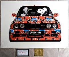 【star3·額縁セット】【DEATH NYC】SNOOPY＆Queen 🔥 Death NYC Large Framed 16x20in Pop Art Original COA