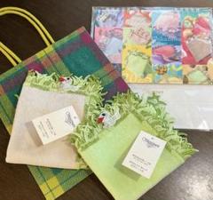 [新品]近沢レース＊干支タオルハンカチx2種