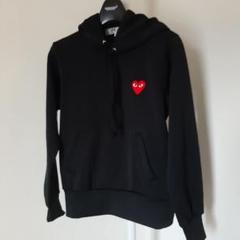 【新品、未着用】コムデギャルソン　レディース　M ハート　ジップパーカー　黒 CDG（COMME des GARCONS） CDG コムデギャルソン COMME GARCONS
