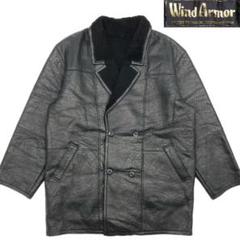 最高級ニチロ毛皮☆Wind Armor☆LL リアルムートンコート黒