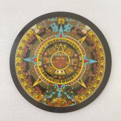 美品】メキシコ タペストリー 太陽の石 アステカ文明 アステカ