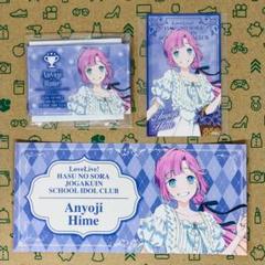 安養寺姫芽 スクエア缶バッジ+ミニブロマイド+ステッカー フラワーバスケット