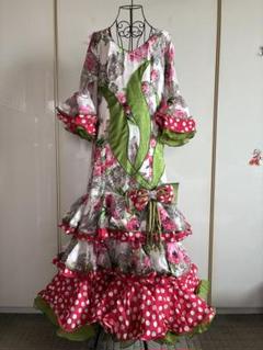 【スペイン製 フラメンコ衣装】Guadalupe フェリア用 スペイン製 フラメンコ衣装】Guadalupe フェリア用